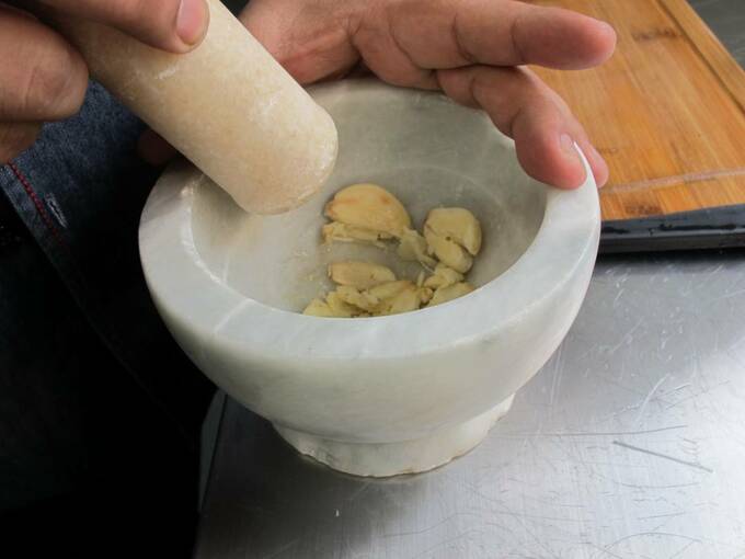 すりつぶすのがいちばん香りが出ておいしい