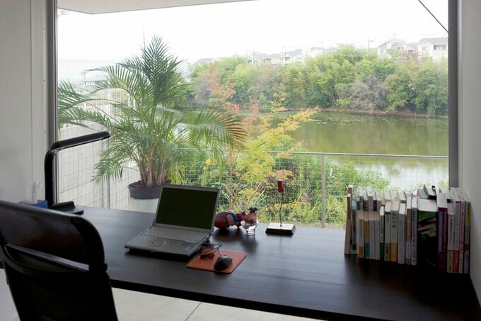 眺めのいい集中部屋