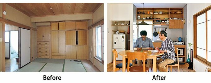 納戸をキッチンにリノベ