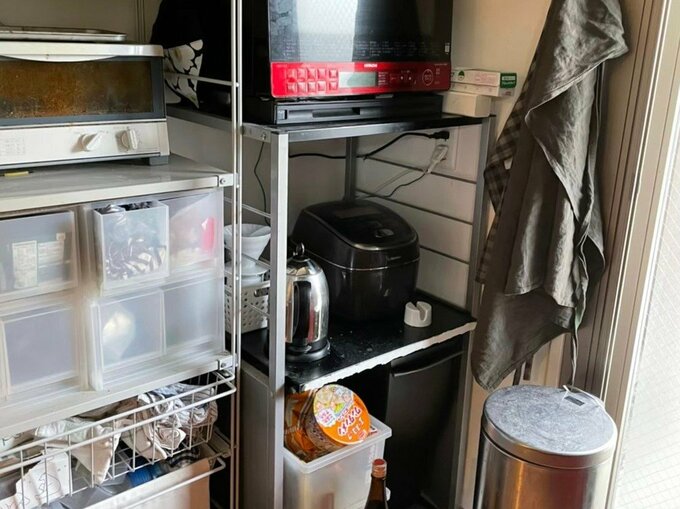 キッチンのオープン棚