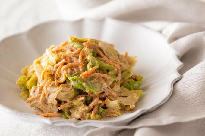 きゃべつのごまマヨサラダ