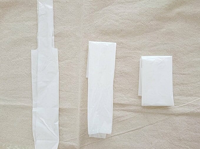 四角くたたむ方法