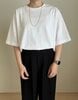 40代で「Tシャツの体操着見え」を卒業。無印良品で最高の「5分丈・1990円」Tシャツを見つけた