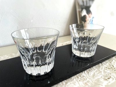 バカラのグラス2つ