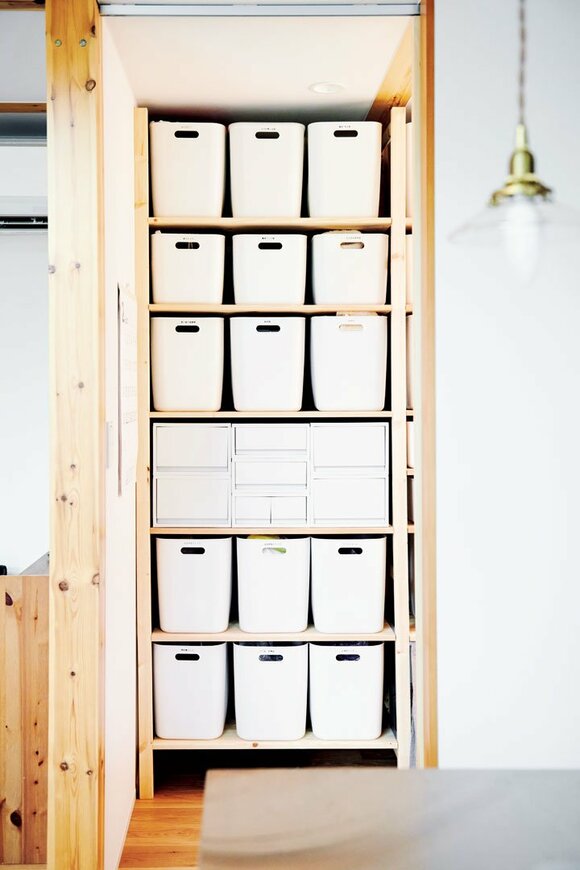 白ボックス収納棚