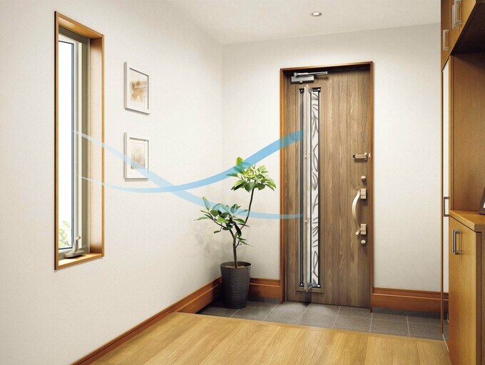 採風機能つきのドア