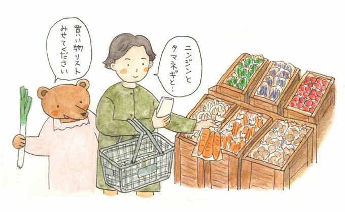 買い物リストみせてください