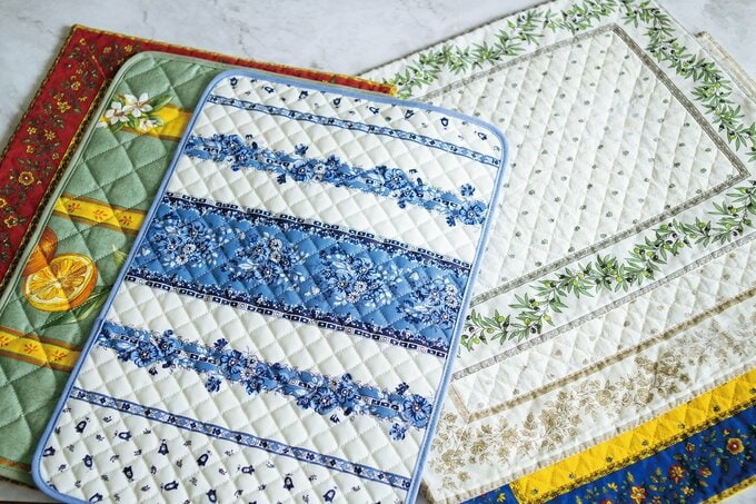 足立さん愛用のランチョンマット