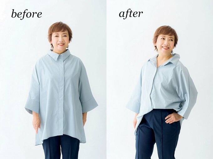 50代60代「似合う服がない」問題を解決。即おしゃれに見える着こなしテク | ESSEonline（エッセ オンライン）