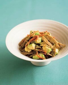 キンピラ＋酢＋塩で