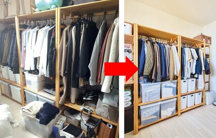 服であふれたクローゼットが激変した「片づけのコツ」。上下3着ずつあれば1シーズン乗りきれる