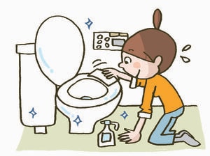 トイレ掃除は丁寧に心を込めて