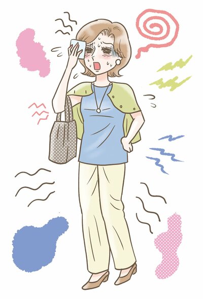 更年期の症状イラスト