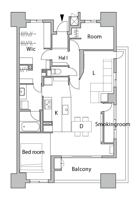 リノベーション後の間取り図