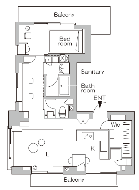 リノベーション後の間取り図