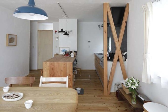 既存キッチンにカウンターを追加