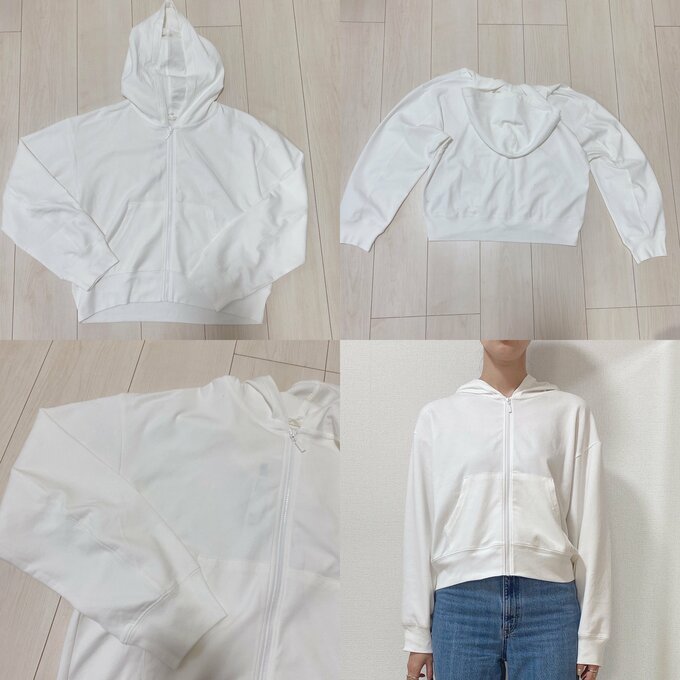 UVカットフルジップパーカ