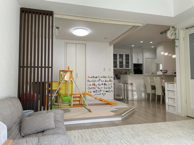 リビング側から見た畳コーナー