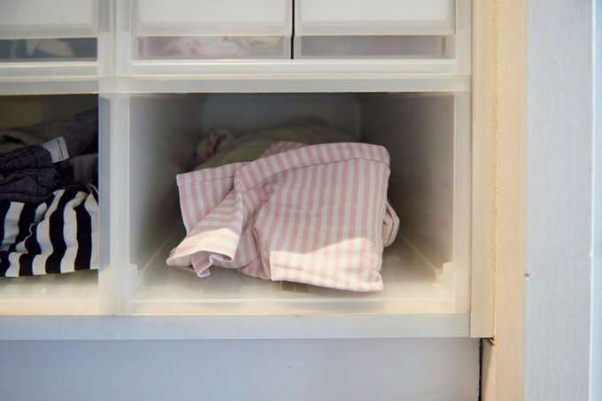 引き出しにパジャマを収納