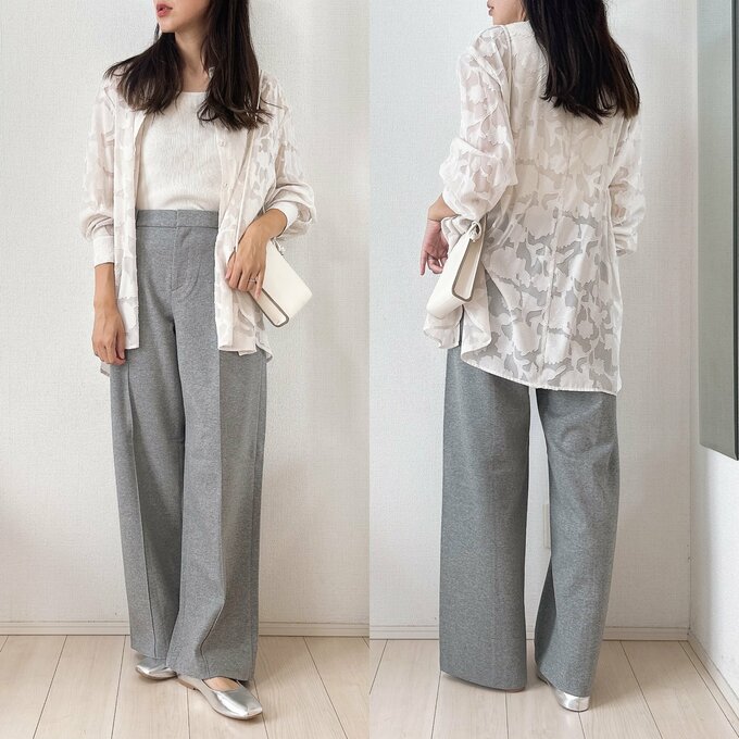 シアーシャツ合わせ