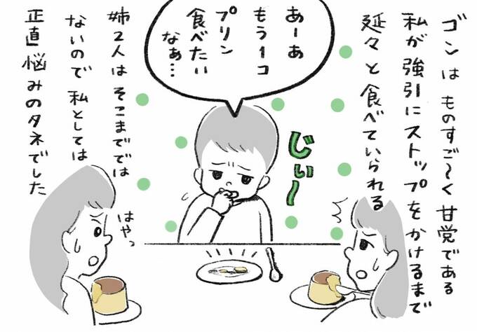 ゴンはものすご～く甘党である