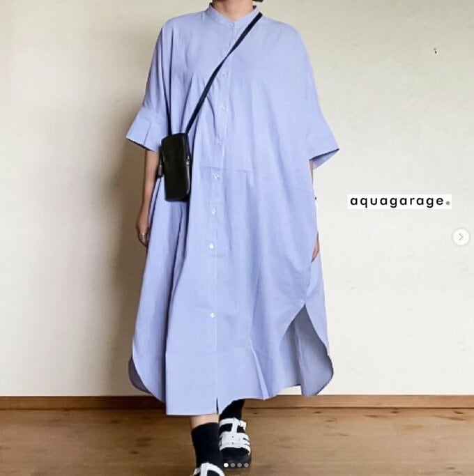 ビッグシルエットのゆったりワンピ