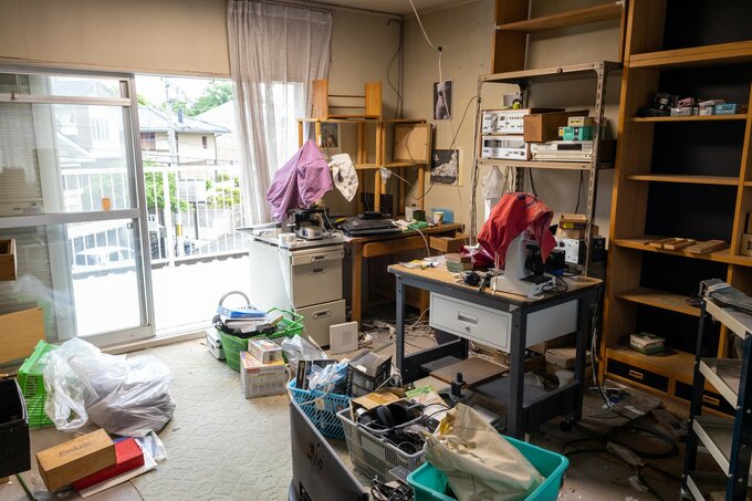 散らかった実家