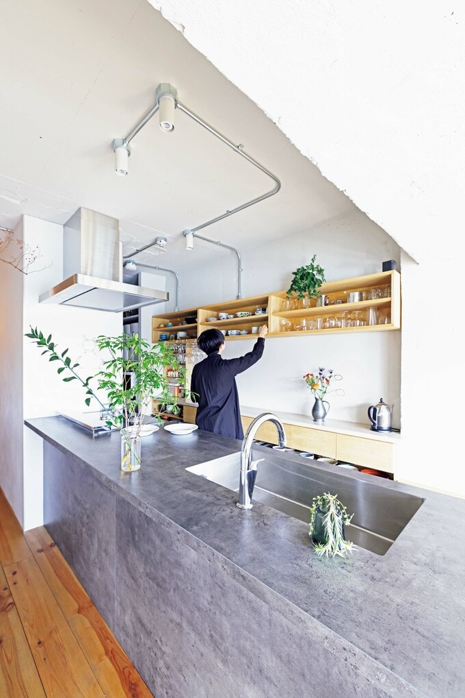 ペニンシュラ型のキッチン