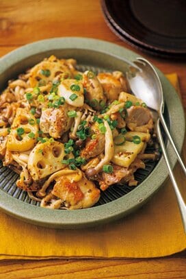 読者に本当に好評だった鶏肉レシピ。シメジ、レンコンでマスタードマヨ炒め