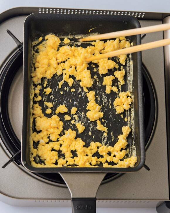 卵焼き器にいり卵