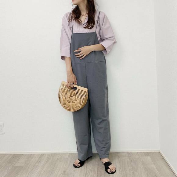 サロペットに合わせたコーデ