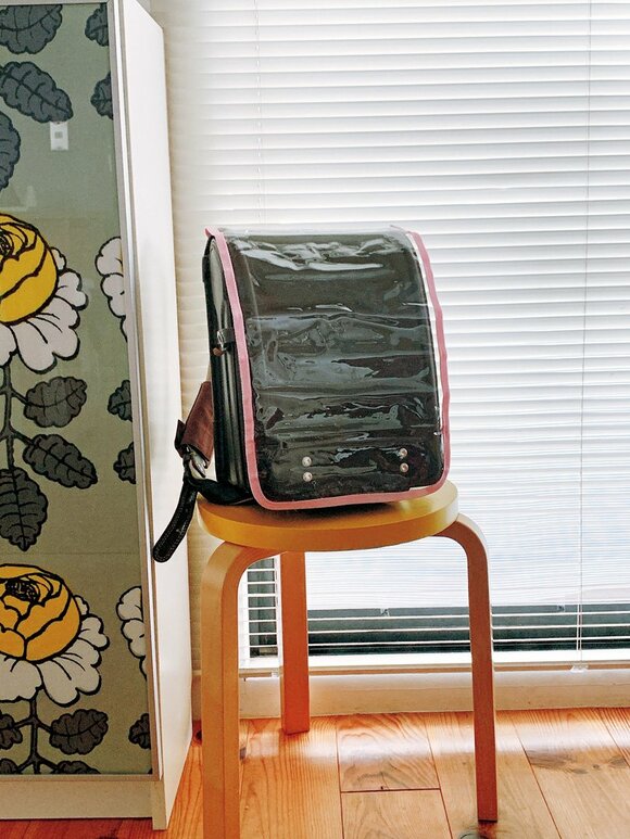 ランドセルカバーを装着した様子