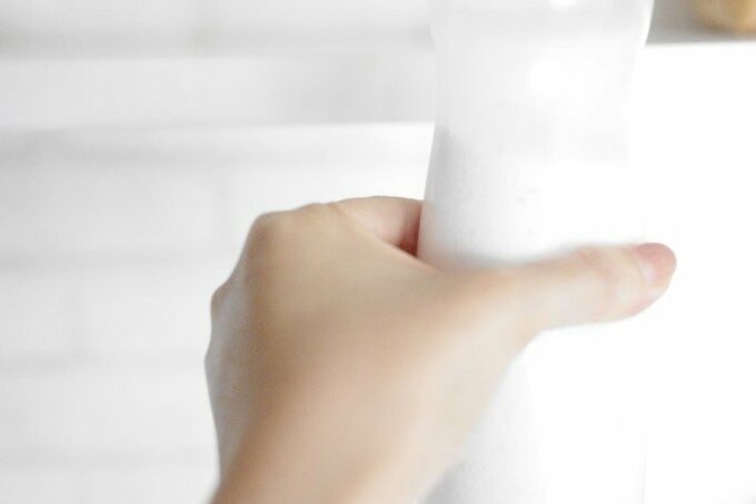 真ん中あたりをプッシュすると洗剤が出る