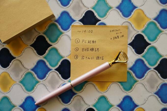 スリークエストを書いた紙の余白にメモ