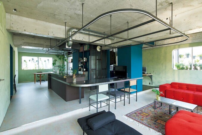 ワンルーム風に仕上げた大空間