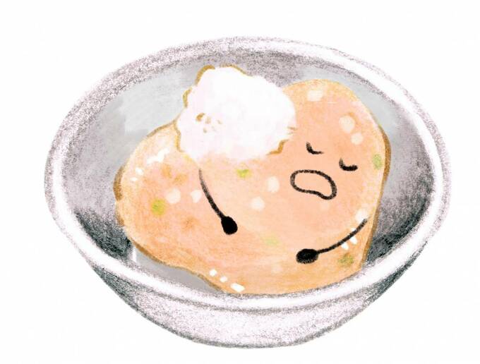 片栗粉を入れて固まりやすくさせます