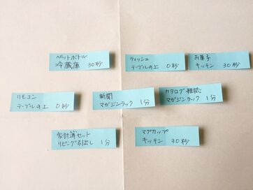 「ふせん」で片づけ思考にチェンジ！最小の労力でものが元の場所に戻る部屋に