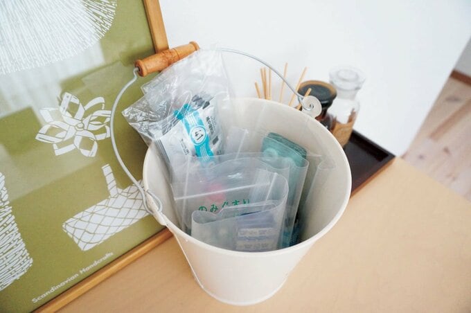 薬類も、ポリ袋で飲む人ごとに管理