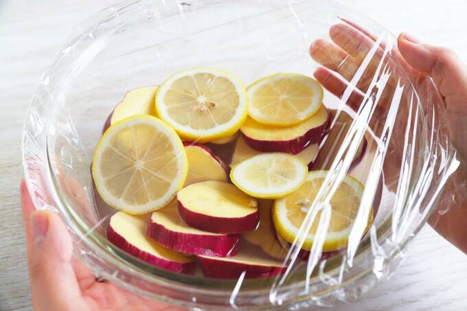 ハチミツレモンにラップ