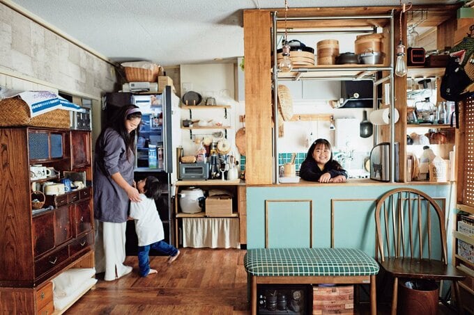 母とこども二人