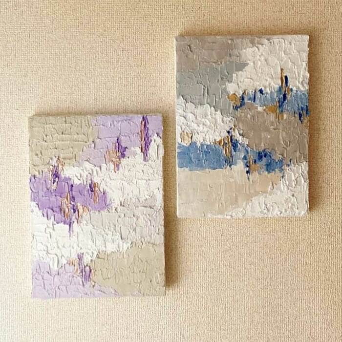 絵心なしでも大丈夫。インテリアとしても飾れる「テクスチャーアート