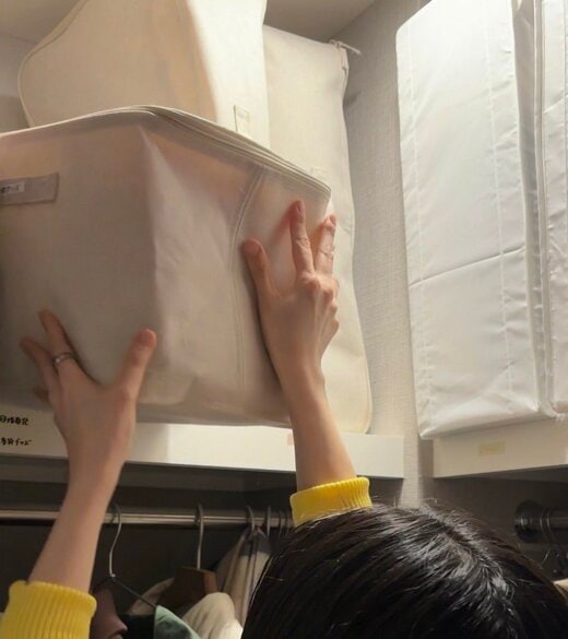 クローゼットにしまった服