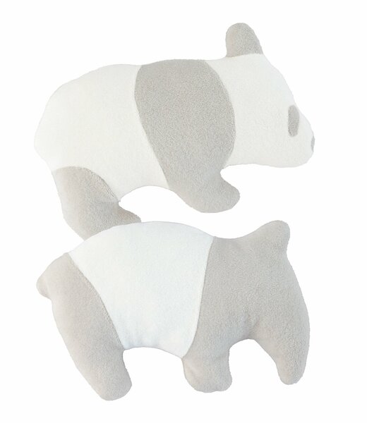 「ポケット付き　動物クッション（パンダ）」「ポケット付き　 動物クッション（バク）」（パンダ／15.5×23.5ｃｍ ￥790 　バク／16.5×25.5ｃｍ ￥790）