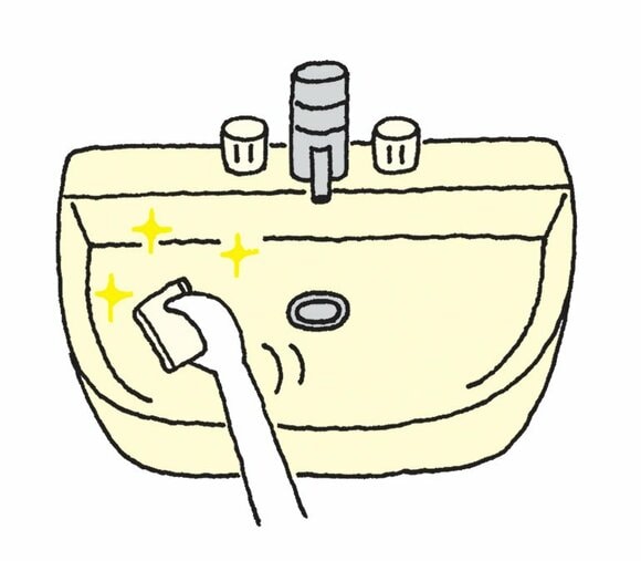 洗面所は、ついで掃除のクセをつける