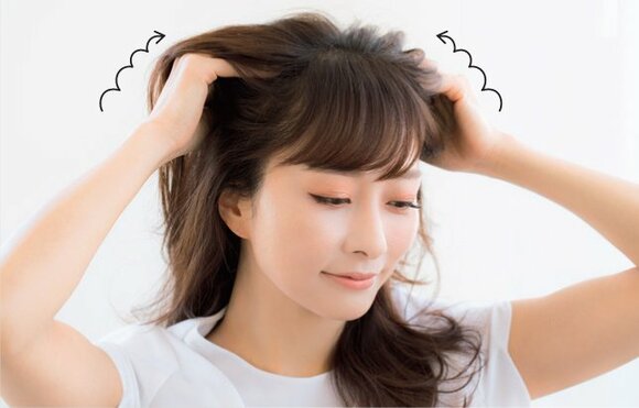 女性頭皮マッサージ