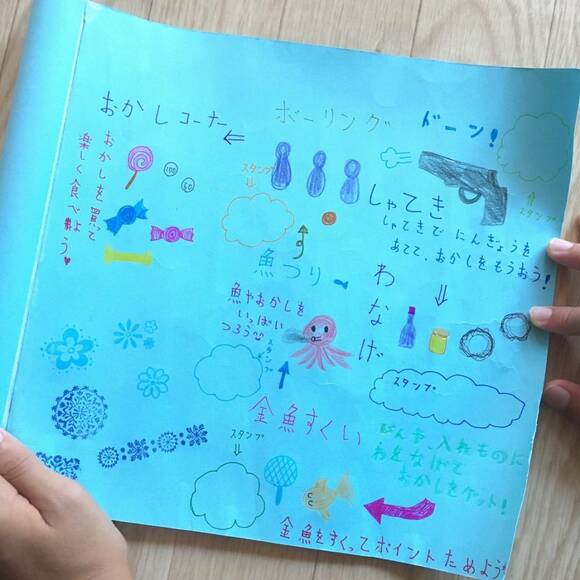 紙にイラスト
