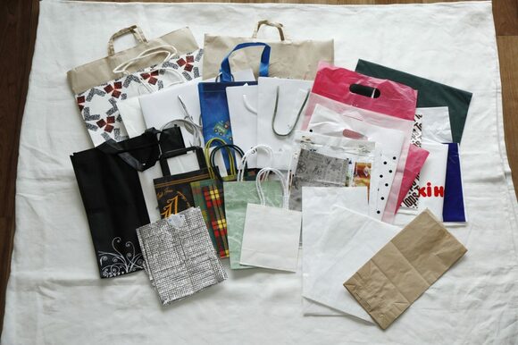 捨てた紙袋の量