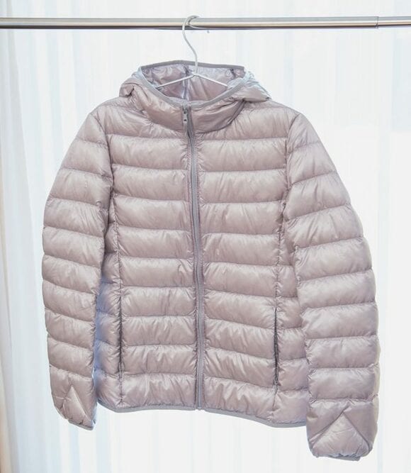 ハンガーにかけて乾かす