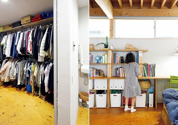 ウォークインクローゼットと子ども室