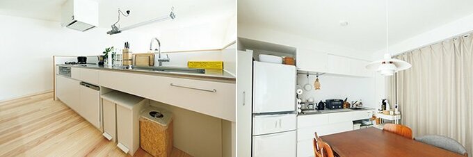 1・2階にあるキッチン